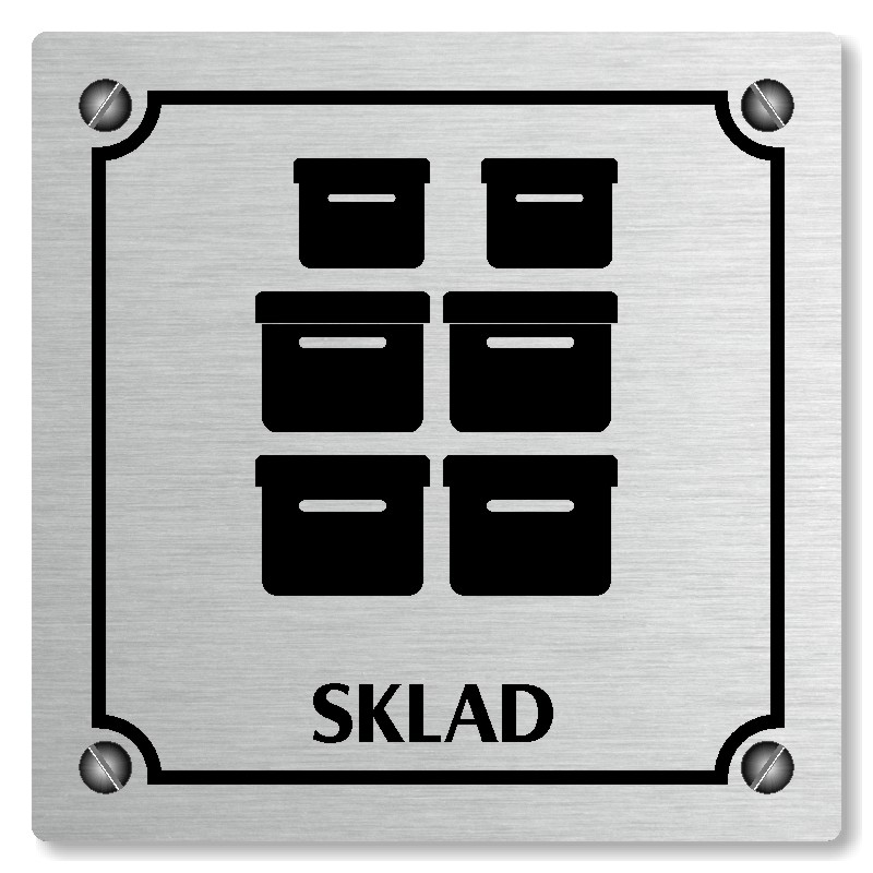Sklad, 100x100mm, stříbrná, Kansas
